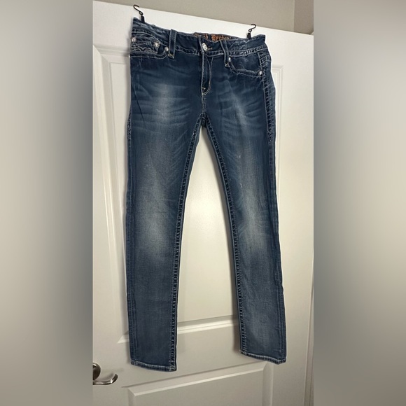 Rock Revival Jen Dark Indigo Skinny Jeans - Picture 3 of 16